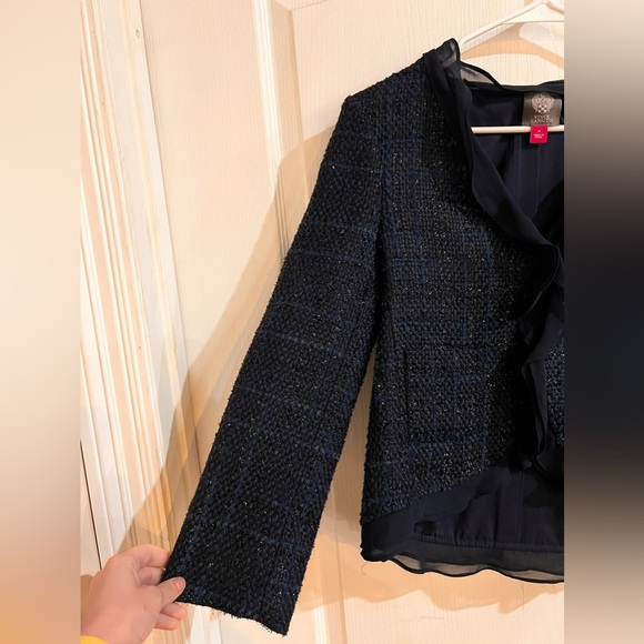 NWT Women's Vince Camuto Embellished Tweed Blazer - Picture 8 of 10